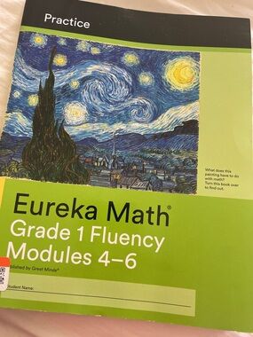 Eureka Math Grade 1 Fluency Modules 4-6 Workbook - Green Cover